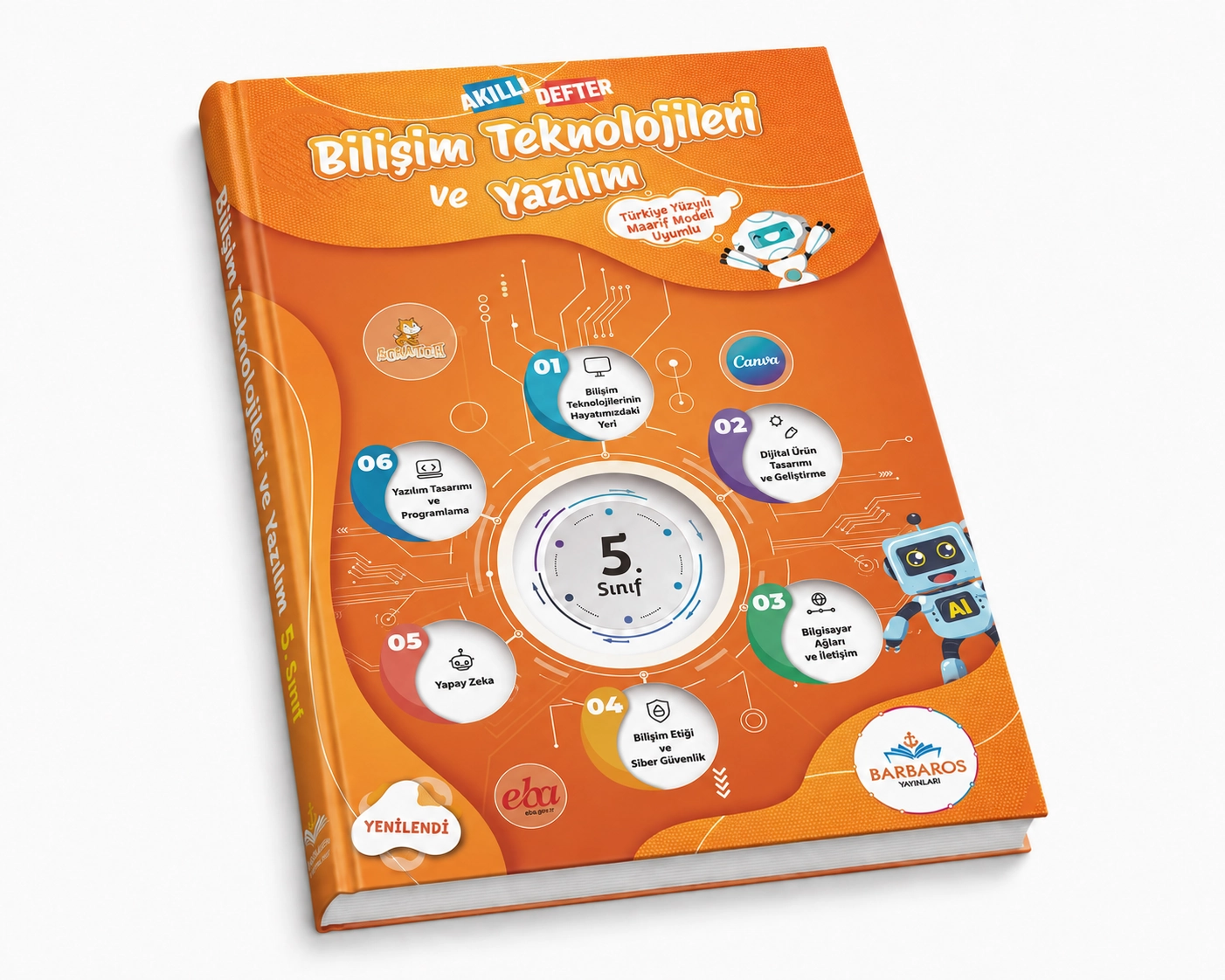 2026-2027 Bilişim Teknolojileri ve Yazılım Dersi 5. Sınıf Akıllı Defter
