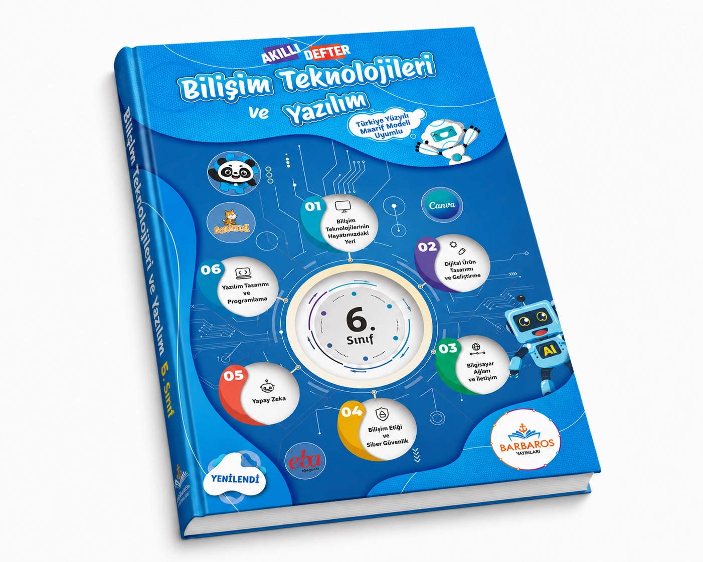 2026-2027 Bilişim Teknolojileri ve Yazılım Dersi 6. Sınıf Akıllı Defter