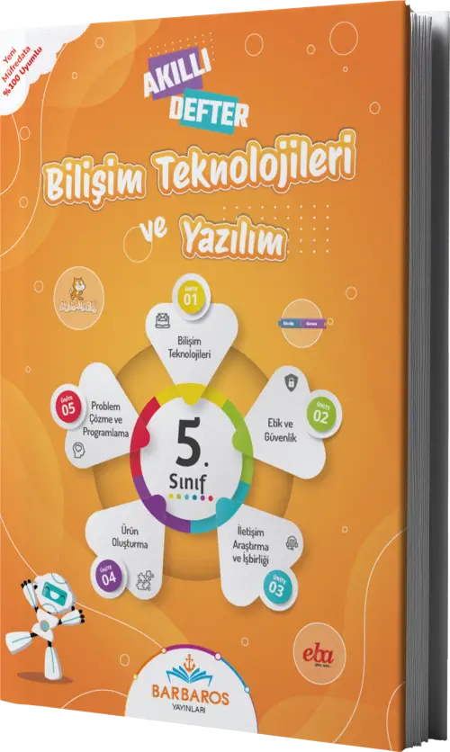 Bilişim Teknolojileri ve Yazılım Dersi 5. Sınıf Akıllı Defter