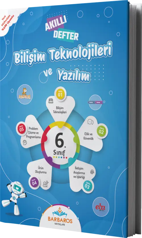 Bilişim Teknolojileri ve Yazılım Dersi 6. Sınıf Akıllı Defter